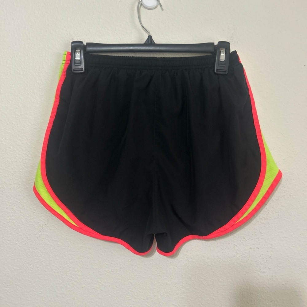 Nike Dri-FIT Tempo Running Shorts Black Neon Yellow Pink Flaw Size M - Picture 5 of 8